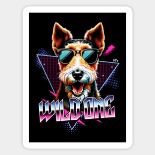 Wild One Fox Terrier Dog Magnet